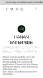 Mobile Screenshot of hananenterprise.com